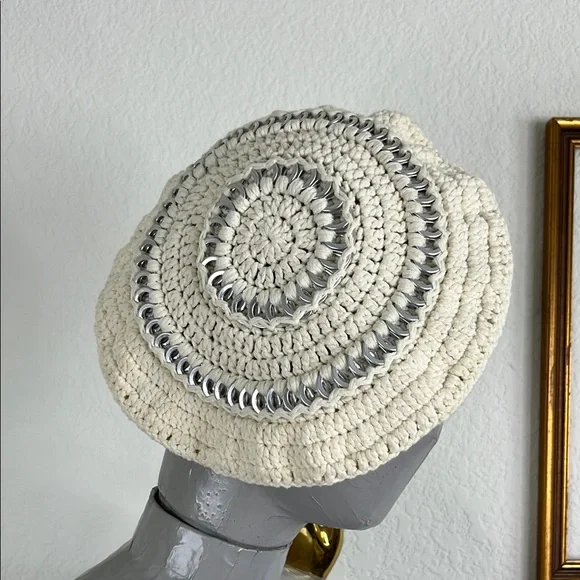 Ganni | Accessories | Ganni Womens Cotton Knitted Beret In  display picture 2